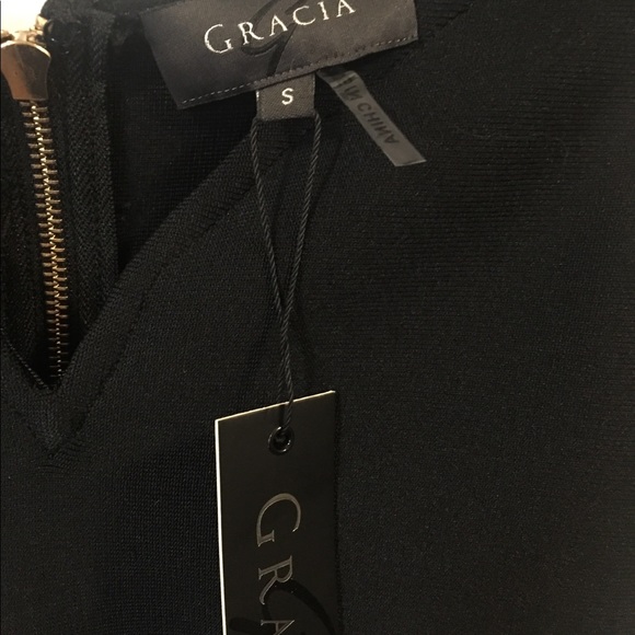 Black Cocktail Dress - Picture 3 of 3